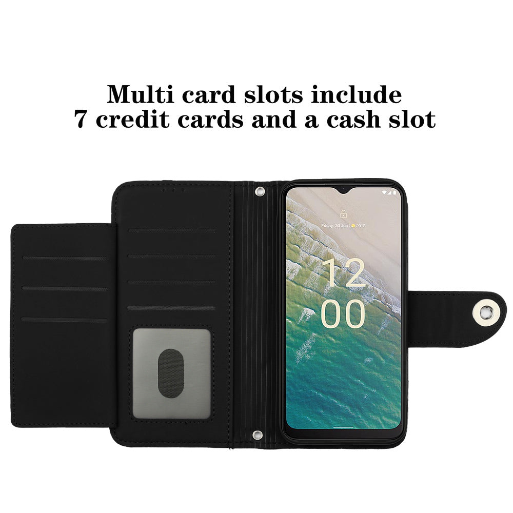 YB Imprinting Series-8 for Nokia C32 Case Wallet Leather Phone Cover Imprinted Rhombus YB Imprinting Series-8 for Nokia C32 Case Wallet Leather Phone Cover Imprinted Rhombus